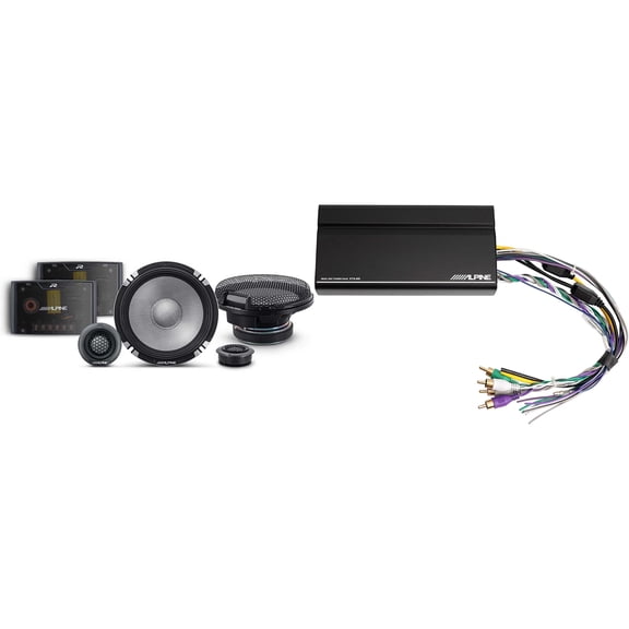 Alpine KTA-450 4 Ch.Power Pack Amp w/ R2-S652 R-Series Speakers