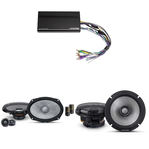 Alpine KTA-450 4 Ch.Power Pack Amp w/ R2-S69C & R2-S65 R-Series Speakers