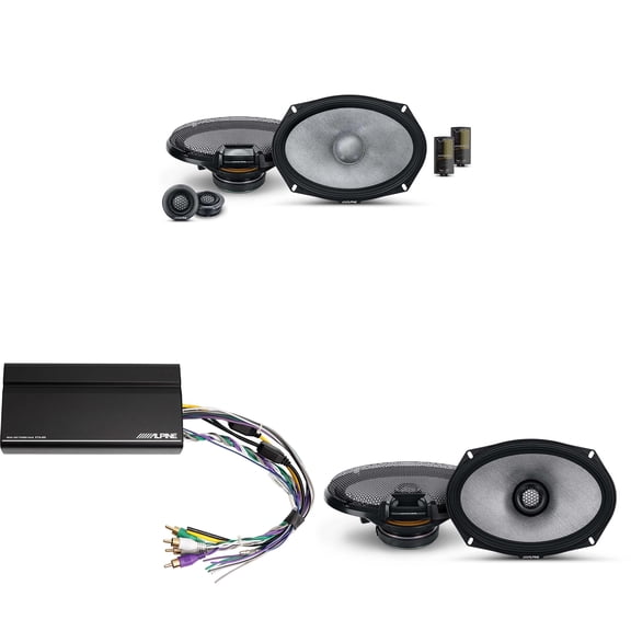Alpine KTA-450 4 Ch.Power Pack Amp w/ R2-S69C & R2-S69 R-Series Speakers