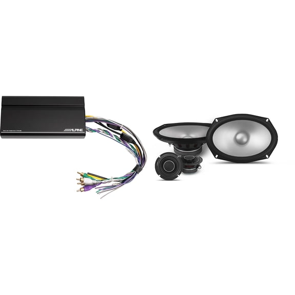 Alpine KTA-450 4 Ch.Power Pack Amp w/ S2-S69C S-Series Speakers