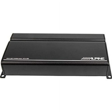Alpine - 400W Class D Bridgeable Multichannel Amplifier with Built-In Crossover - Black