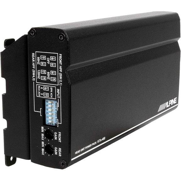 Alpine KTA-450 Car Amplifier 4-Channel 200 Watt RMS Power Pack Amplifier