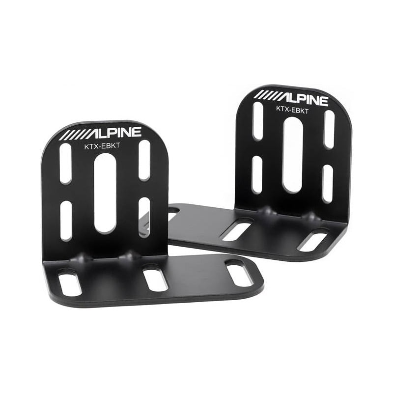 Alpine KTX-EBKT Universal Mounting Bracket Pair for Alpine Subwoofer ...