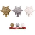 thumbnail image 1 of Alpine LED Glitter Snowflake Projector Christmas Tree Topper MAW130ABB-TM, 1 of 2