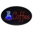 thumbnail image 1 of Alpine LED Neon Coffee Sign Oval 23" x 14", Electric and Bright Flashing LED Sign Outdoor, 1 of 6