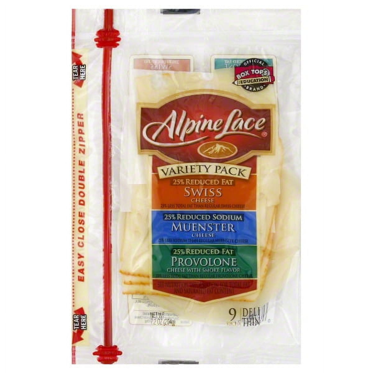 Alpine Lace® Swiss/Muenster/Provolone Cheese Variety Pack DeliThin