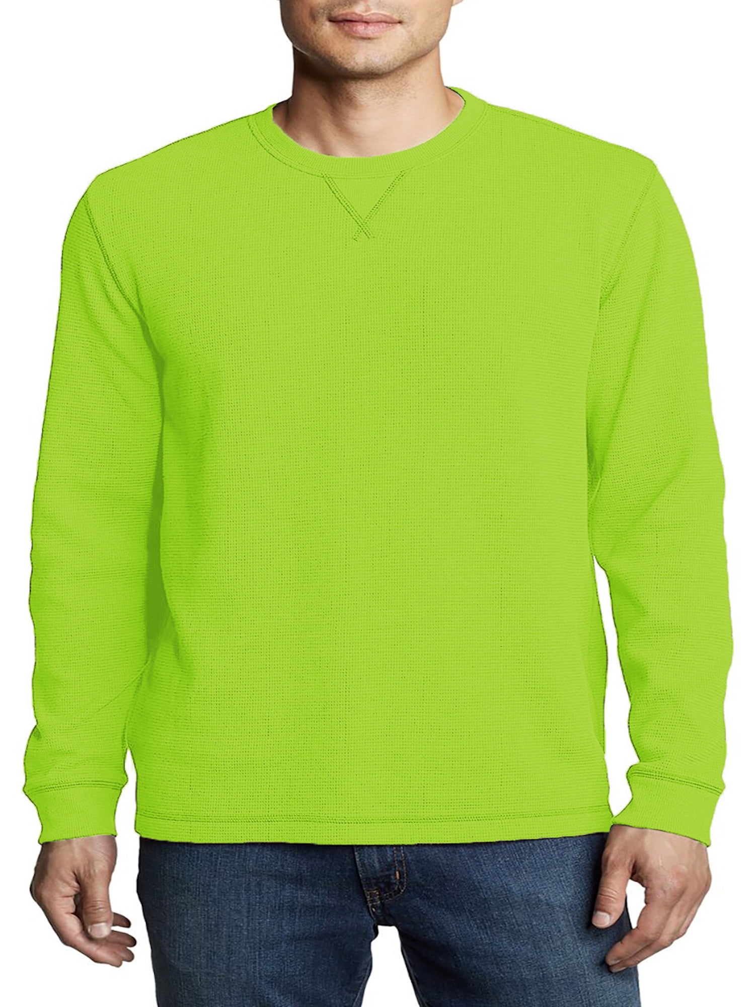 Lime green thermal clearance shirt