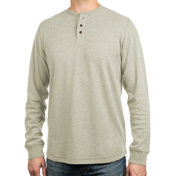 Alpine Lakes Men's Long Sleeve Performance Thermal Three Button Henley Shirt