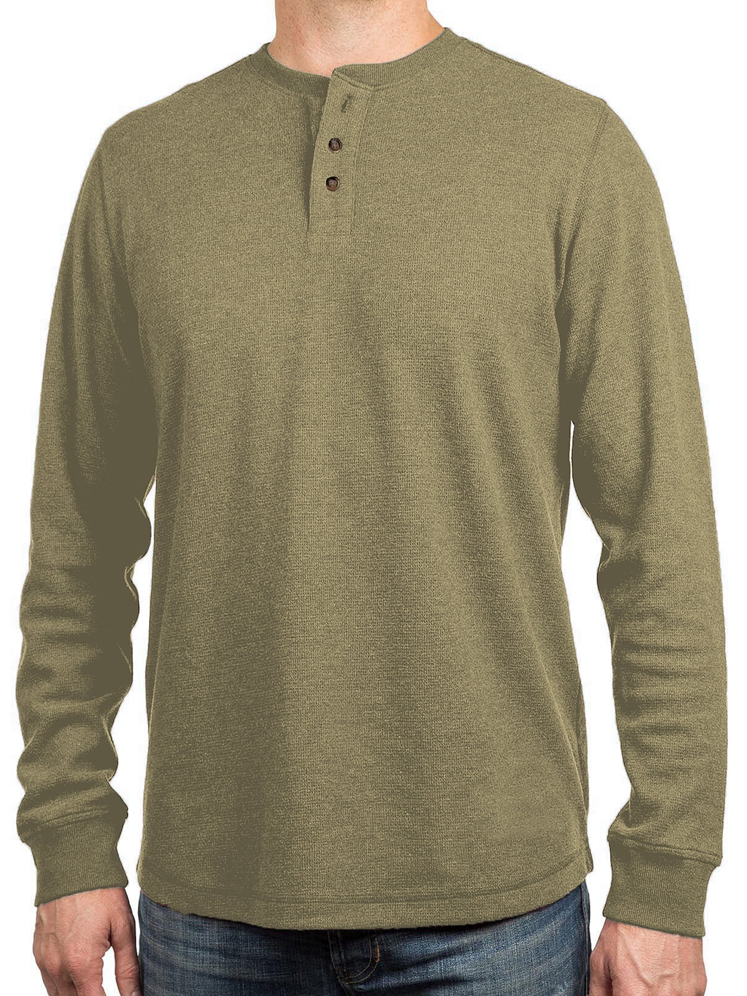 Alpine Lakes Men's Long Sleeve Performance Thermal Three Button Henley Shirt