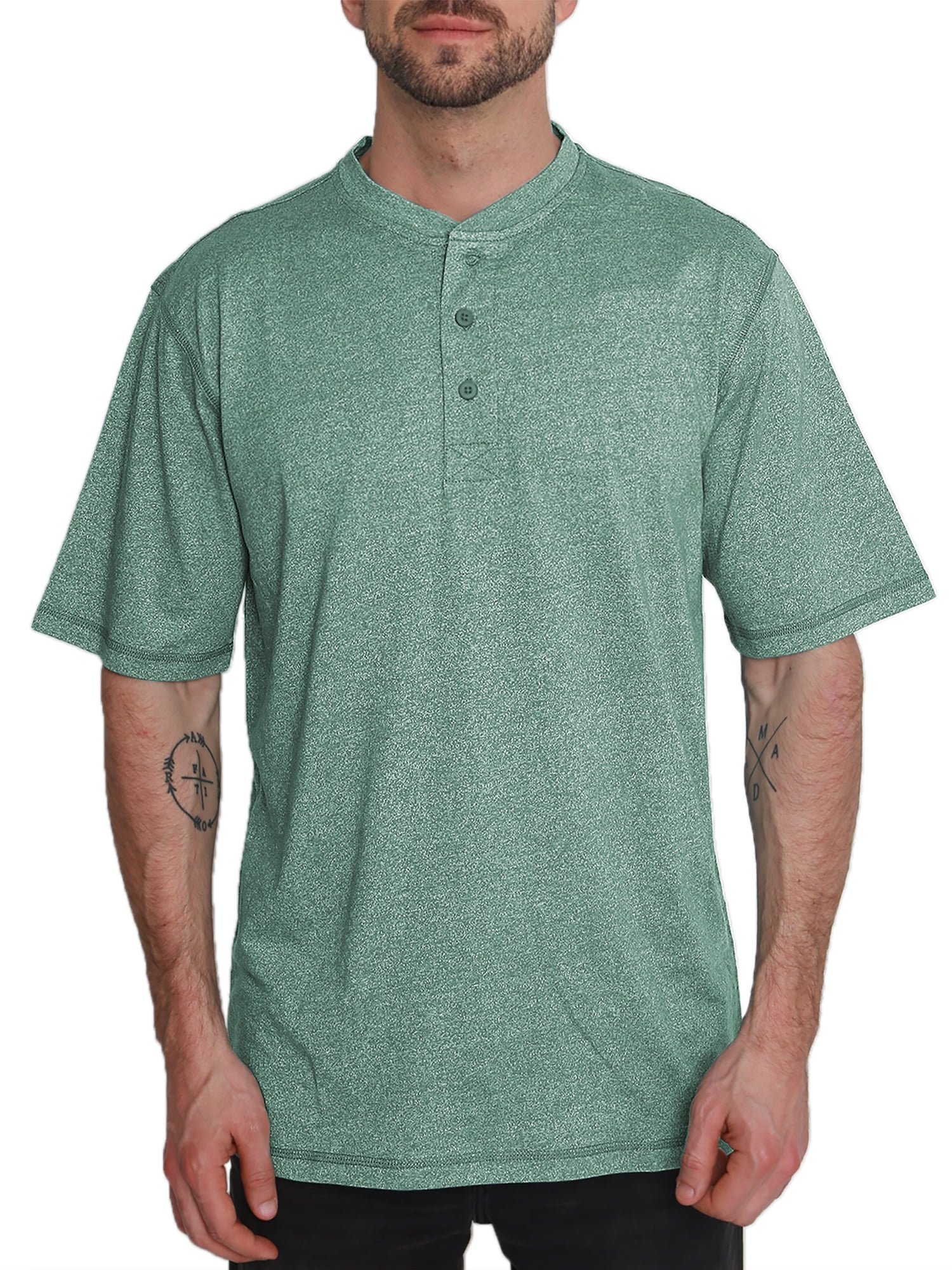 Alpine Lakes Men's Short Sleeve Henley Grindle Shirt