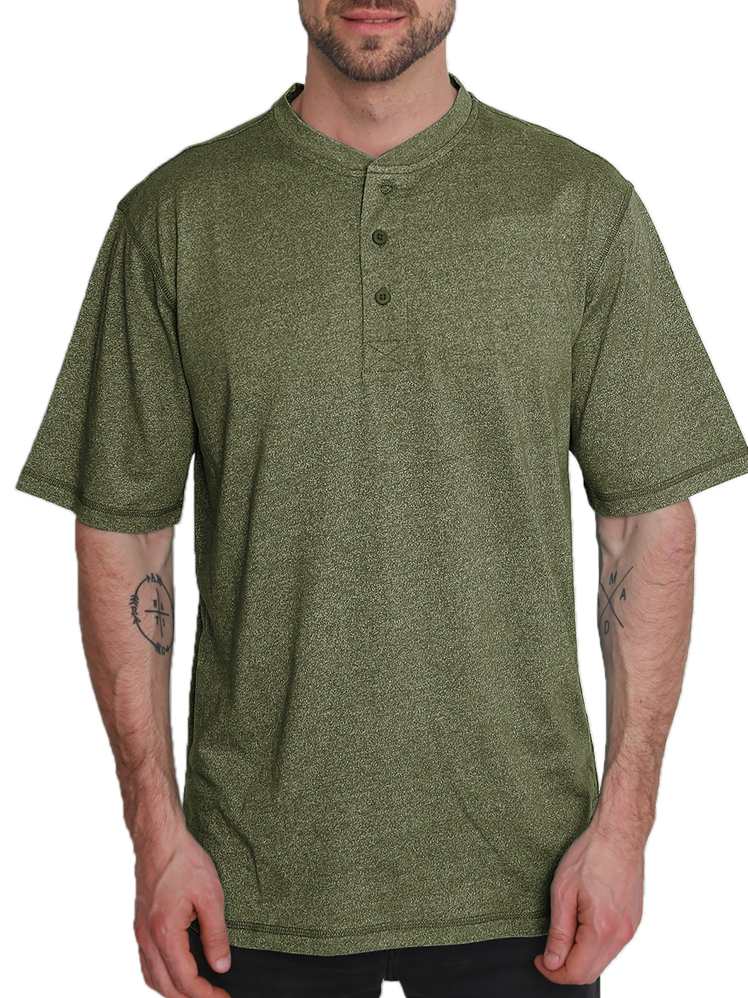 Alpine Lakes Men's Short Sleeve Henley Grindle Shirt