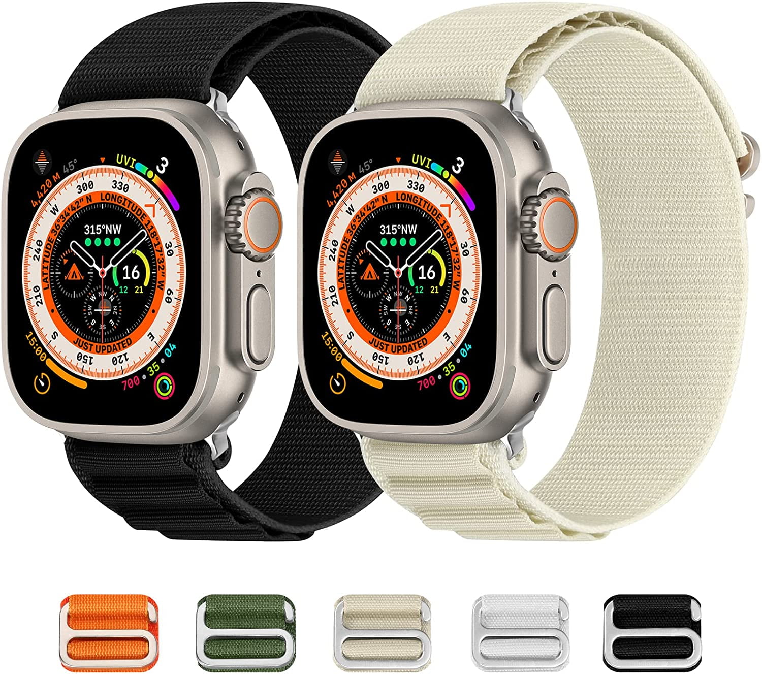 Apple Watch Ultra Titanium 49mm Cellular Polarstern Alpine Loop Medium  MQFR3FD/A, Smartwatch, watch bands, Mobile phones