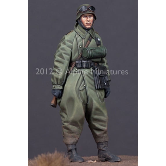 Alpine Miniatures 1:35 German Motorcycle Trooper - Resin Figure #35143