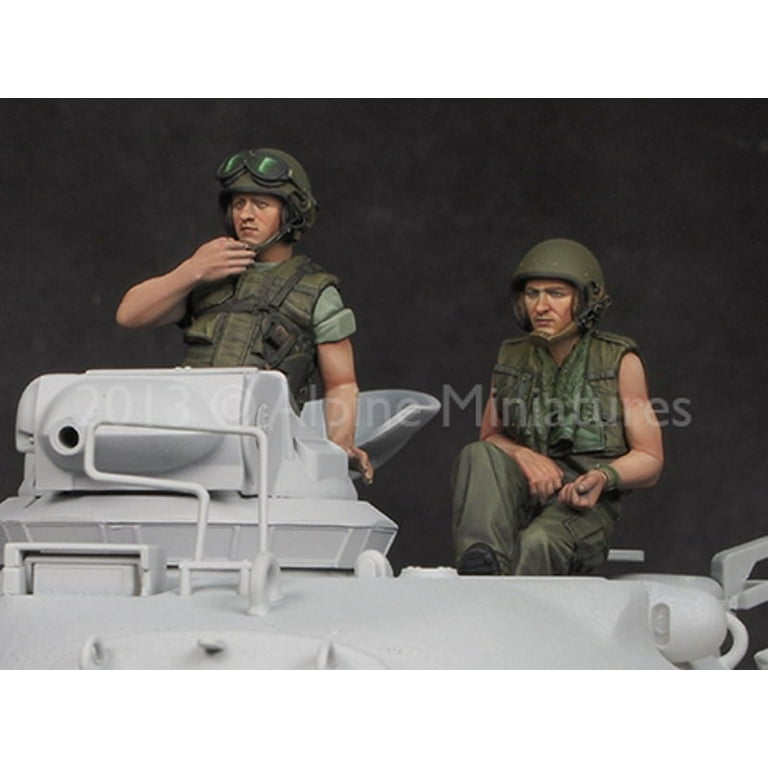 Risjc 1:35 Guerre Du Vietnam Les Soldats Américains Ont Renversé Le Modèle De Soldat En Résine Ennemi (2 Personnes) Kit De Modèle Miniature Non Peint Non Assemblé/R09371