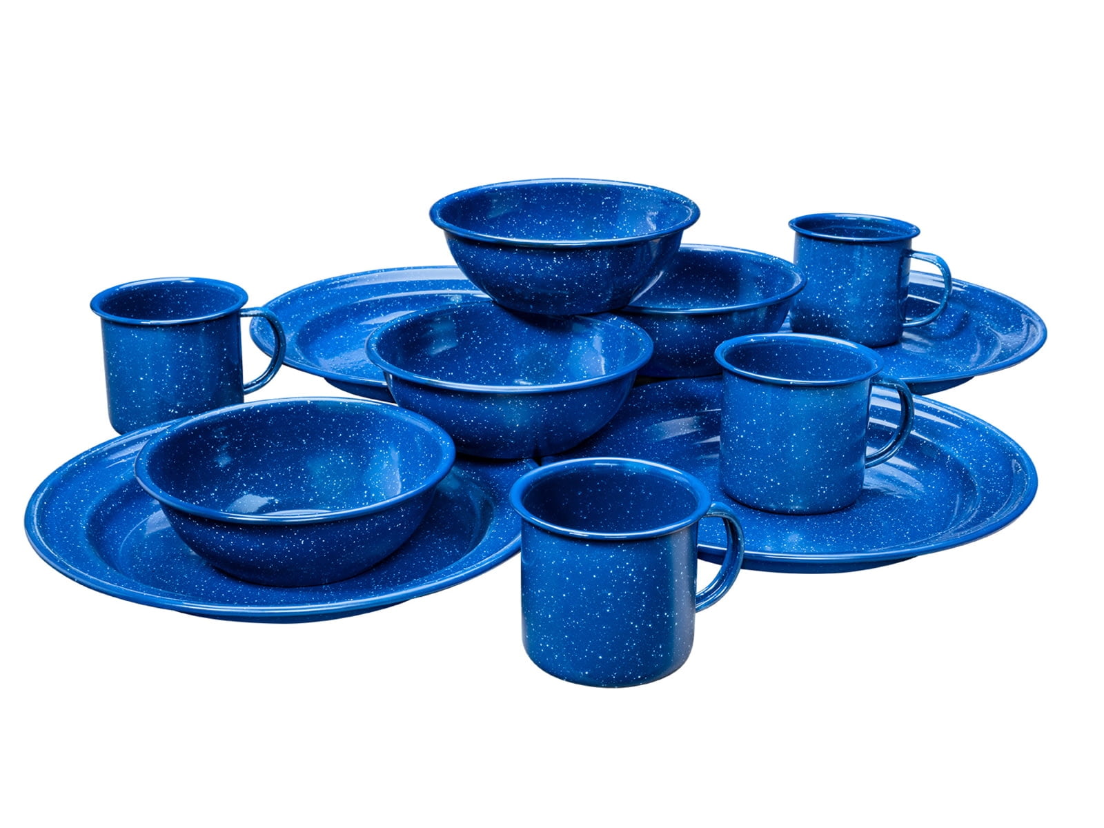 Amazon.com : 4-Person Enamelware Dining Set for Camping and