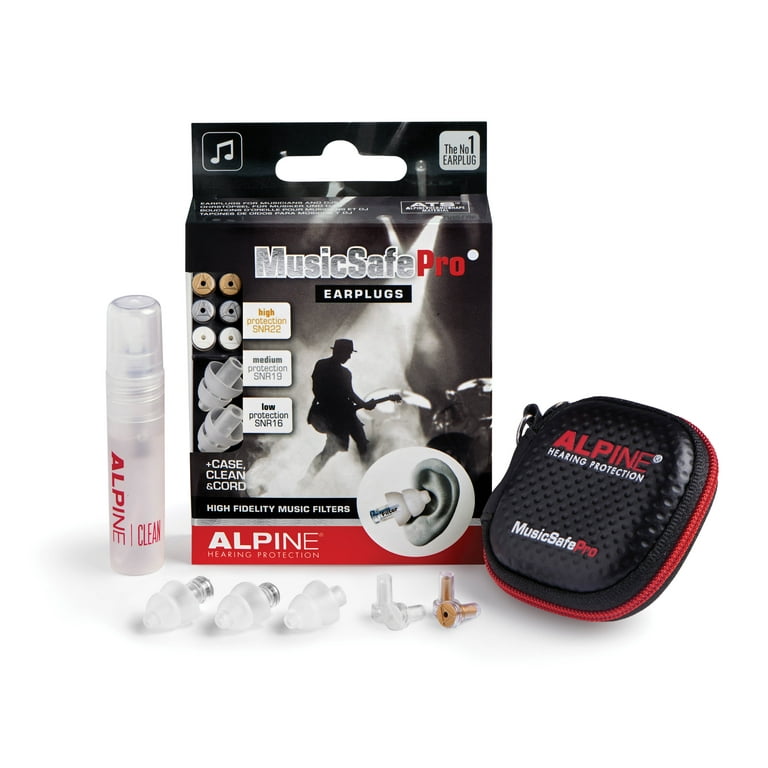 Alpine MusicSafe Pro Earplugs for Concert, Clear, 1 Pair - Walmart.com