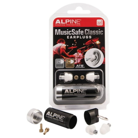 Alpine Hearing Protection - MusicSafe Classic Earplug Set - Clear