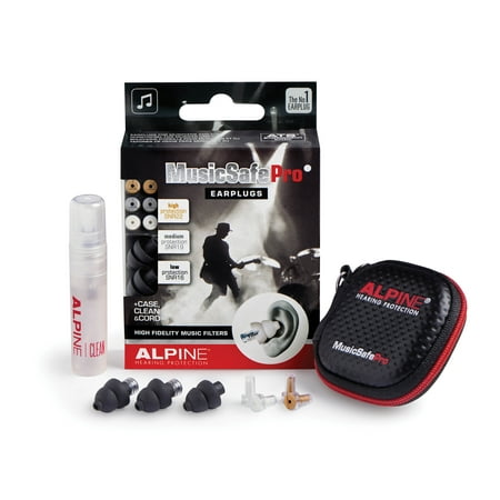 Alpine Hearing Protection - MusicSafe Pro Earplug Set - Black
