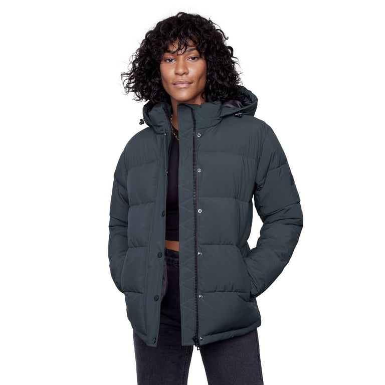 Alpine North Forillon Women s Vegan Down Recycled Short Quilted Puffer Jacket Water Repellent Windproof Insulated Winter Jacket