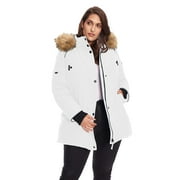 ALPINE NORTH OUTERWEAR DESIGNED IN Alpine North, Glacier Plus - Women's Vegan Down Parka with Faux Fur Hood (Plus Size) - Insulated, Water-Repellent, Winter Coat, Jacket
