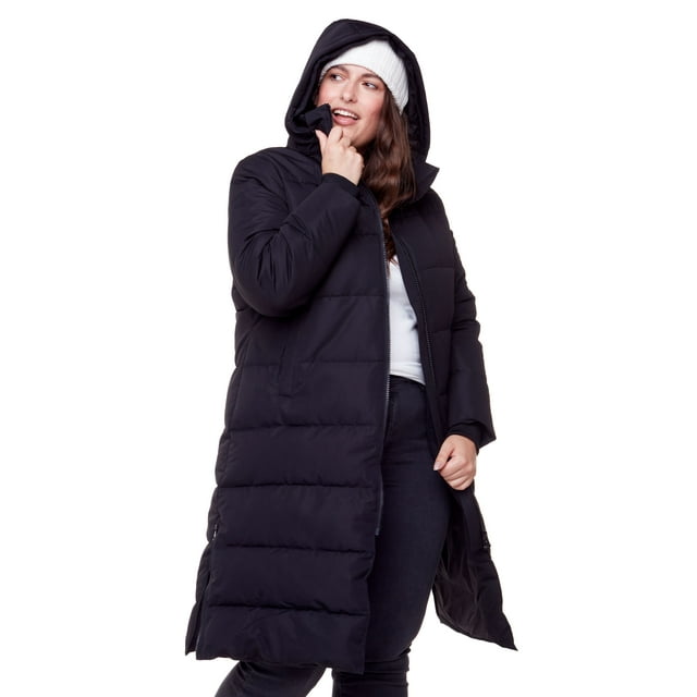 Alpine North, Kluane Plus - Women's Vegan Down Recycled Ultra Long Winter Parka (Plus Size) - Water Repellent, Windproof, Insulated Jacket with Hood