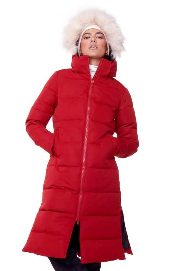 Alpine North, Kluane - Women's Vegan Down Recycled Ultra Long Winter Parka - Water Repellent, Windproof, Insulated Jacket with Hood