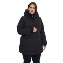 Alpine North, Kootney Plus - Women's Vegan Down Mid-Length Parka (Plus Size) - Insulated, Water-Repellent Winter Coat with Hood, Jacket
