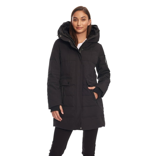 Alpine North, Kootney Women's Vegan Down MidLength Parka Insulated