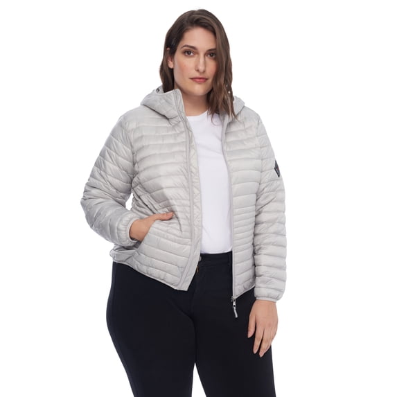 Alpine North Women's Plus Size Vegan Down Lightweight Packable Puffer Jacket & Bag