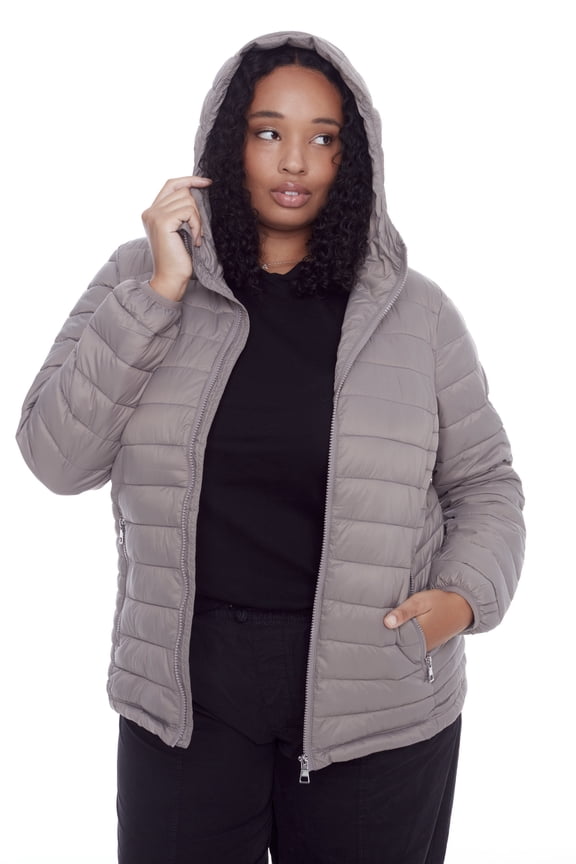 Alpine North, Yoho Plus - Women's Vegan Down Packable Puffer (Plus Size) - Lightweight, Weather-Resistant Jacket With Hood and Carry Bag