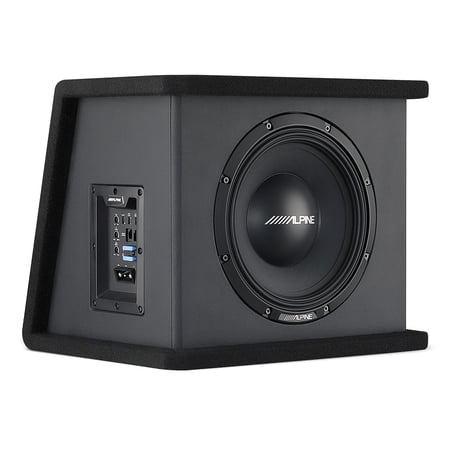 Alpine PWE-SB10 10" Powered Subwoofer Wedge Enclosure