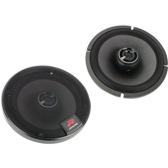 Alpine R-Series 6.5 Inch 300 Watt Coaxial 2-Way Car Audio Speakers, Pair | R-S65