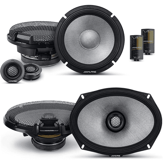 Alpine R-Series R2-S65C 6.5" Component & R2-S69 6x9" Car Audio Speaker