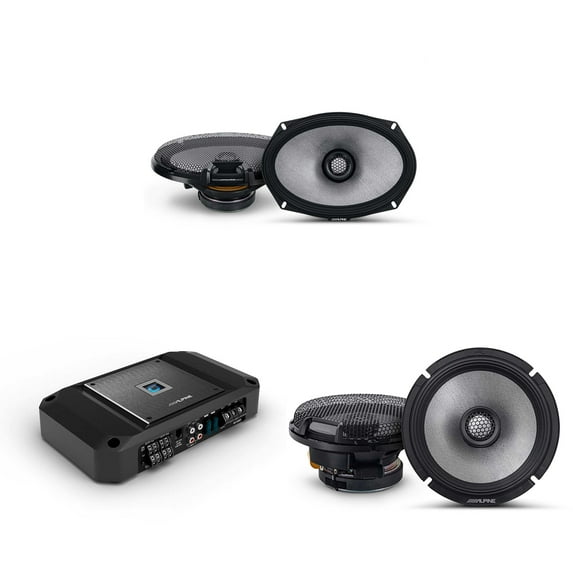 Alpine R2 4 Channel Amp & R2-S65 6.5" & R2-S69 Audio Upgrade Bundle