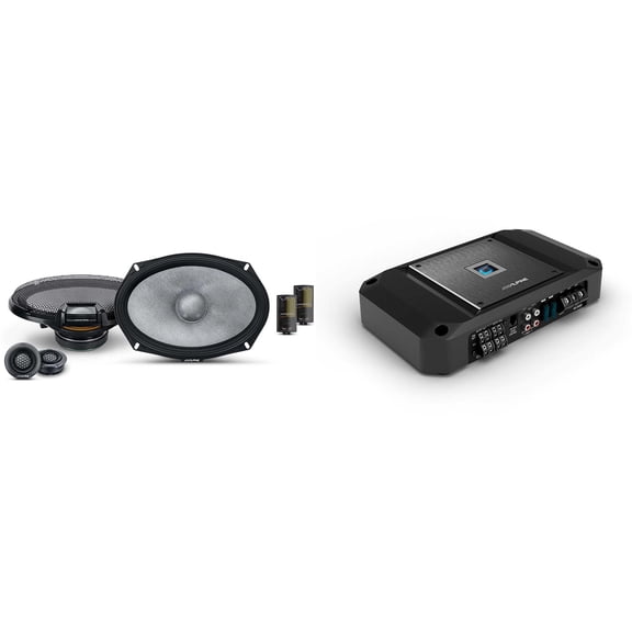 Alpine R2 4 Channel Amp & R2-S69C 6x9" Audio Upgrade Bundle