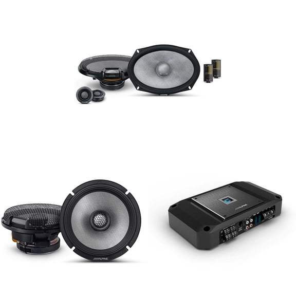 Alpine R2 4 Channel Amp & R2-S69C 6x9" & R2-S65 Audio Upgrade Bundle