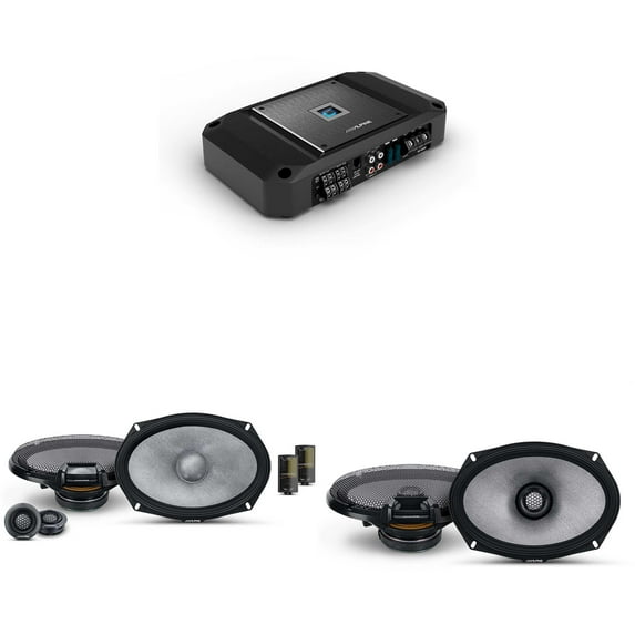 Alpine R2 4 Channel Amp & R2-S69C 6x9" & R2-S69 Audio Upgrade Bundle