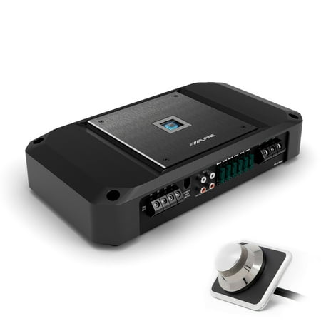 Alpine R2-A150M R-Series Mono Subwoofer Amplifier & Alpine RUX-H01 Remote Bass Knob Bundle