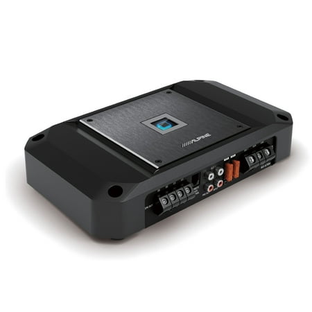 Alpine - R-Series Class D Mono Amplifier with Variable Crossovers - Black