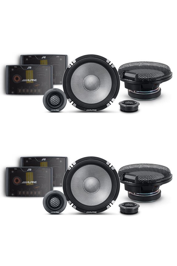 R2 Speaker Bundle -Two Pairs of R2-S652 6.5" R-Series Pro High-Resolution 2-Way Component Speakers
