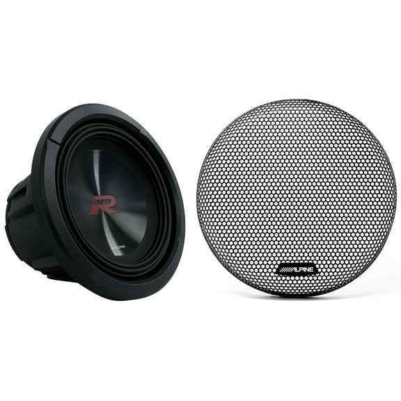 Alpine R2-W8D2 8” 350W RMS Subwoofer Dual 4 Ohm Car Audio Sub+Grille R2W8D2