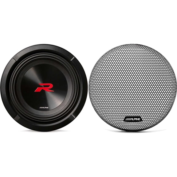 Alpine R2-W8D2 Next-Gen 8" R-Series Subwoofer Dual 2-Ohm with KTE-8G.3 Grill