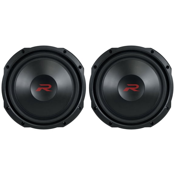Alpine RS-W12D4 12" 600W RMS Shallow Car Subwoofers (Pair), 12" x 12" x 6"