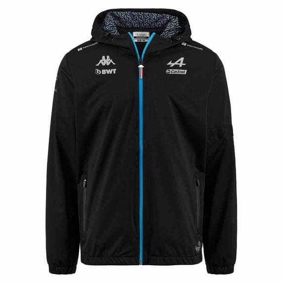 Alpine Racing F1 2023 Men's Team Rain Jacket - Black