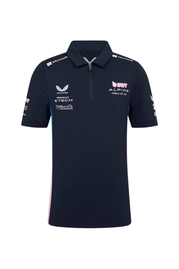 Racing F1 2025 Kids Team Polo Shirt- Navy