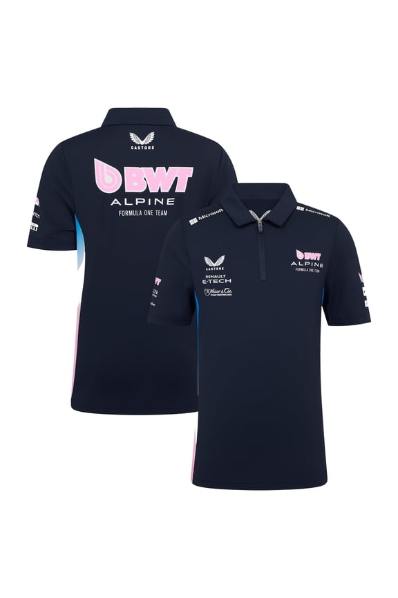 Youth Castore Navy Alpine 2025 Team Wear Polo