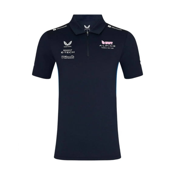 Alpine Racing F1 2025 Men's Team Polo Shirt- Navy