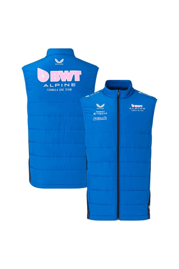 Unisex Castore Blue Alpine 2025 Team Wear Gilet Hybrid Full-Zip Vest