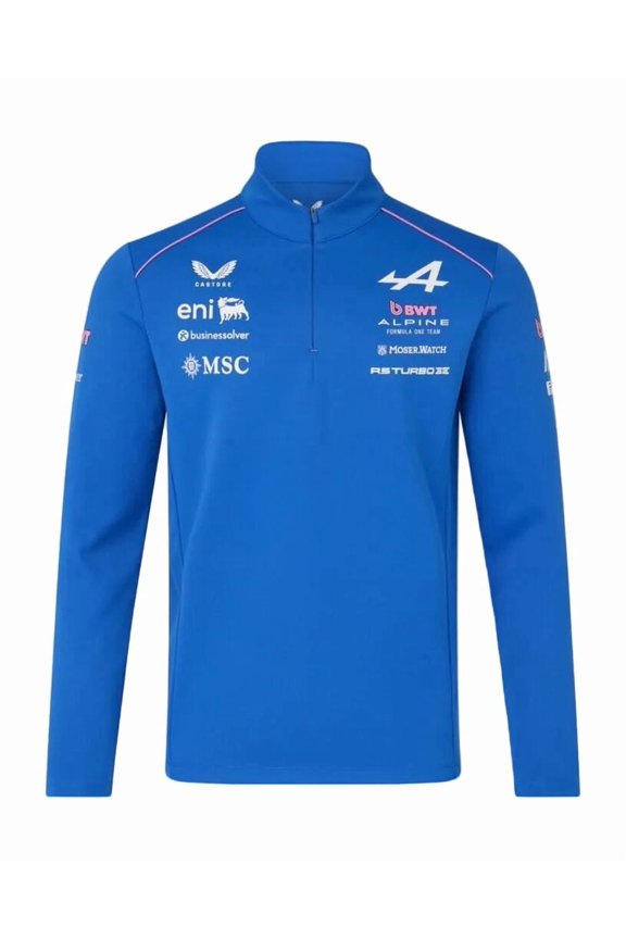 Racing F1 2026 Team 1/4 Zip Mid-Layer Sweatshirt - Lapis Blue