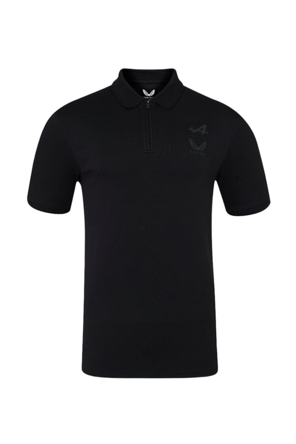 Racing F1 Dual Brand Polo Shirt - Caviar Black